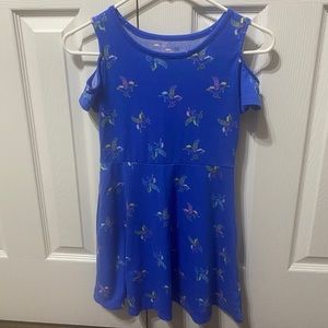 🔥3 for $10🔥 Girl’s SO Cold Shoulder Unicorn Skater Dress Size 8